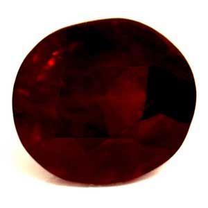 Oval Red Ruby 0.63ct loose gemstone