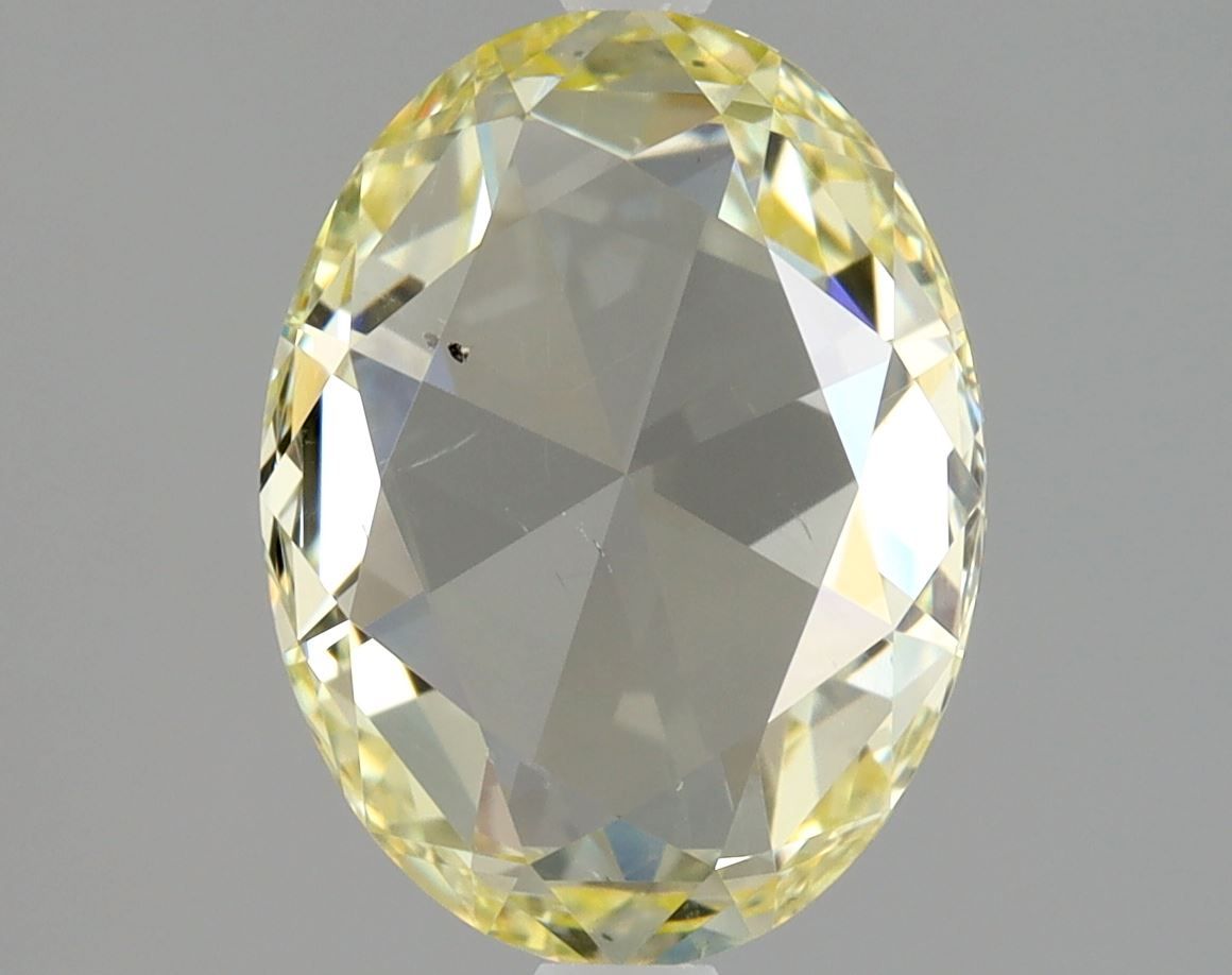 Oval Fancy Light Yellow Natural Diamond 1.73ct SI2 loose diamond