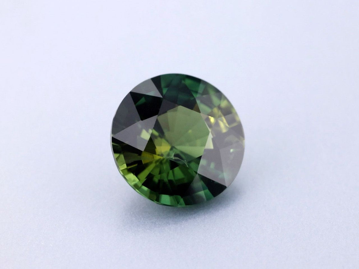 Round Teal Sapphire 3.18ct loose gemstone