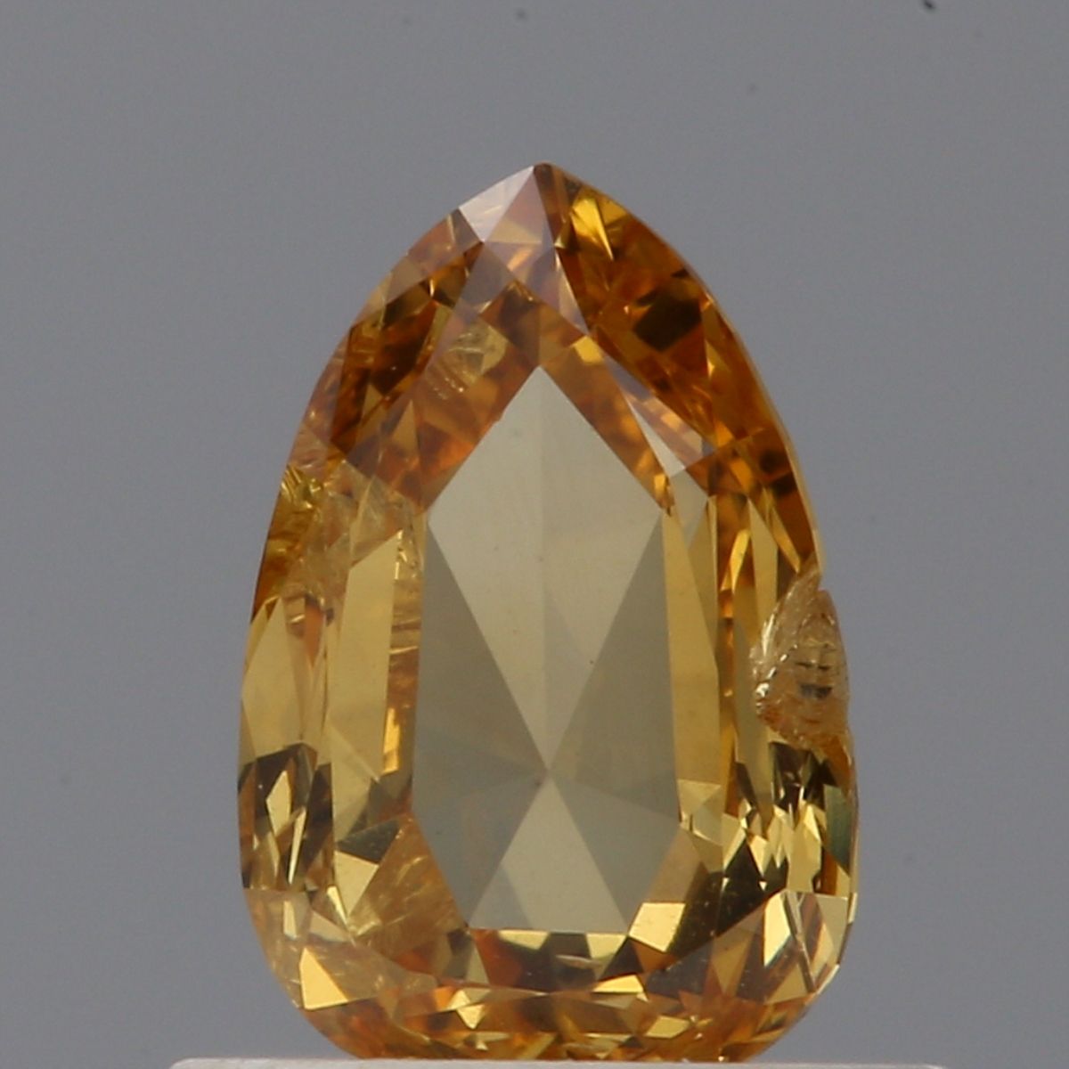 Pear Fancy Intense Yellow Yellow Orange Natural Diamond 0.52ct I1 loose diamond