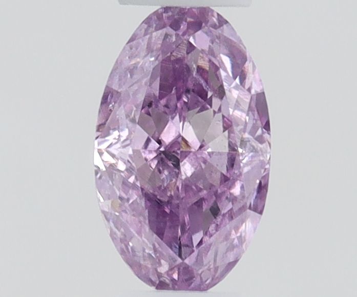 Oval Fancy Intense Purple Pink Natural Diamond 0.13ct loose diamond
