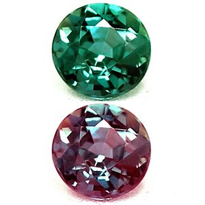 Round Green Alexandrite 0.12ct loose gemstone