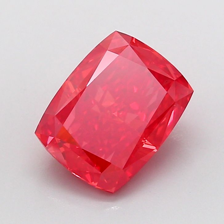 Cushion Fancy Vivid Red Lab-grown Diamond 2.5ct VS1 loose diamond