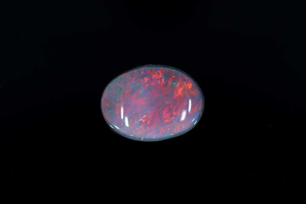 Oval Multi_color Opal 0.5ct loose gemstone