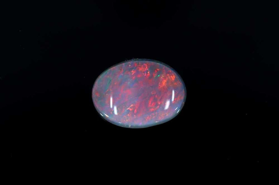 Oval Multi_color Opal 0.5ct loose gemstone