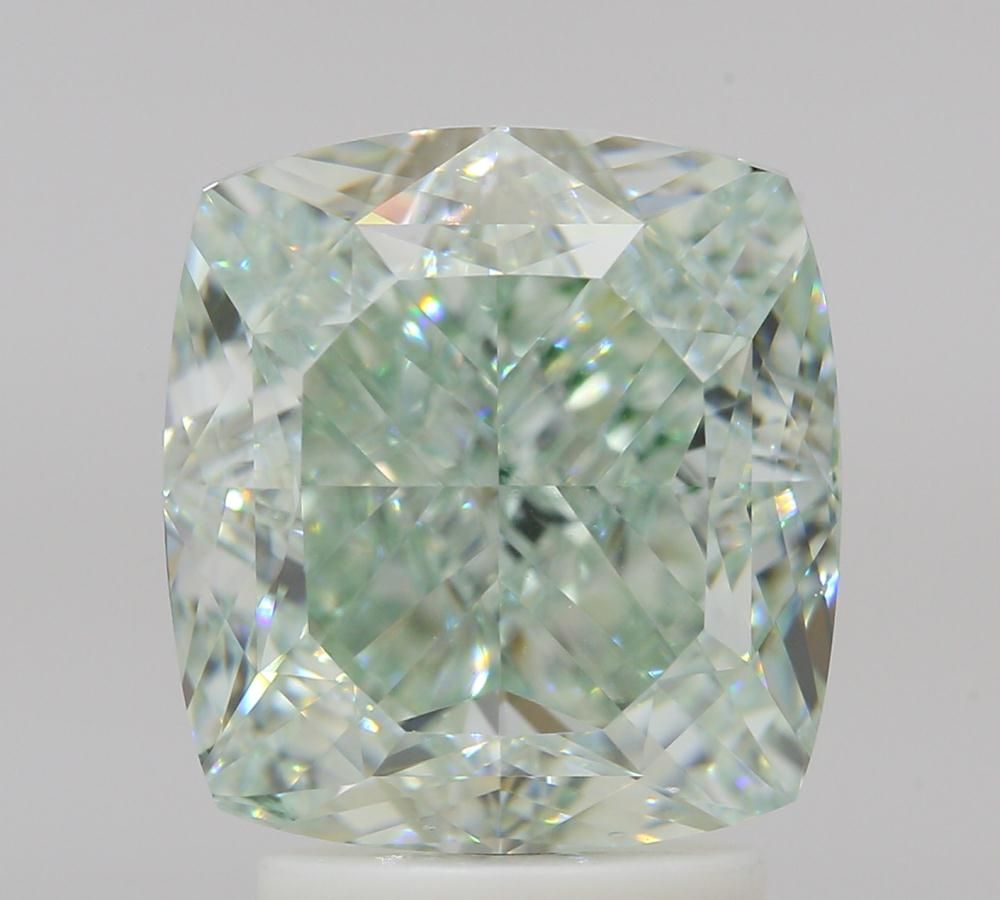 Cushion Fancy Green Natural Diamond 3.55ct VS2 loose diamond