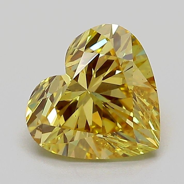 Heart Fancy Intense Yellow Lab-grown Diamond 1.54ct VS1 loose diamond