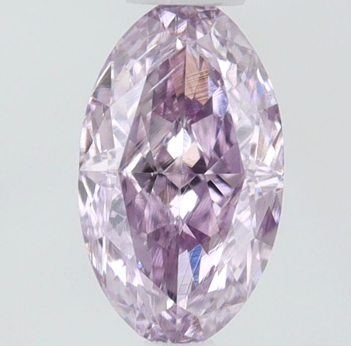 Oval Fancy Pink Purple Natural Diamond 0.3ct SI1 loose diamond