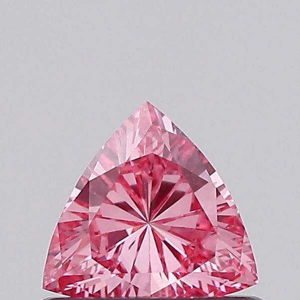 Triangular Fancy Vivid Pink Lab-grown Diamond 0.2ct VVS2 loose diamond