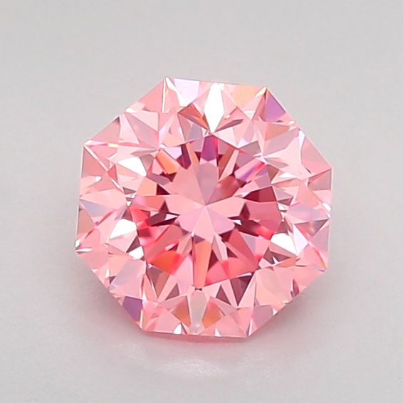 Octagonal Fancy Vivid Pink Lab-grown Diamond 0.96ct VVS2 loose diamond