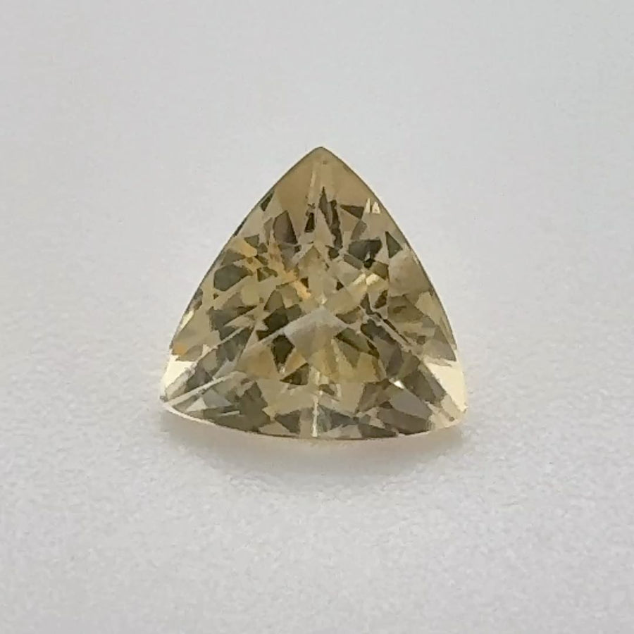 Trilliant Yellow Topaz 0.76ct loose gemstone