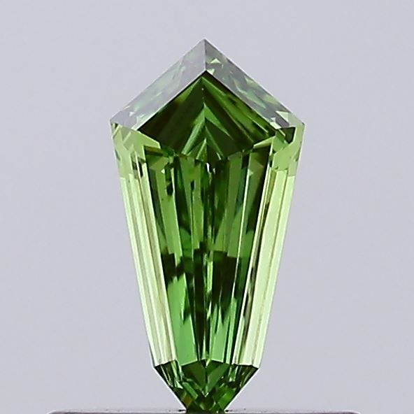 Shield Fancy Vivid Green Lab-grown Diamond 0.36ct VVS2 loose diamond