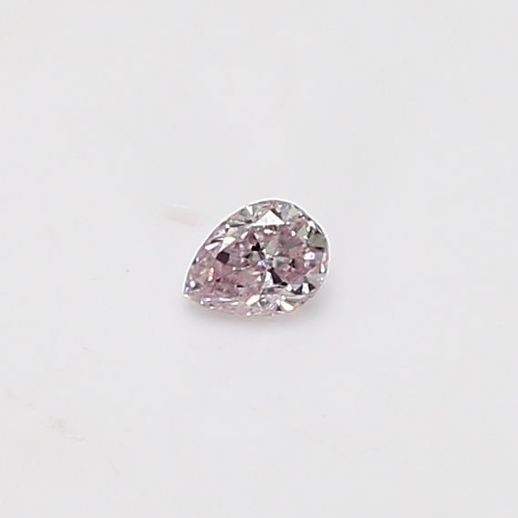 Pear Fancy Light Purplish Pink Natural Diamond 0.09ct loose diamond