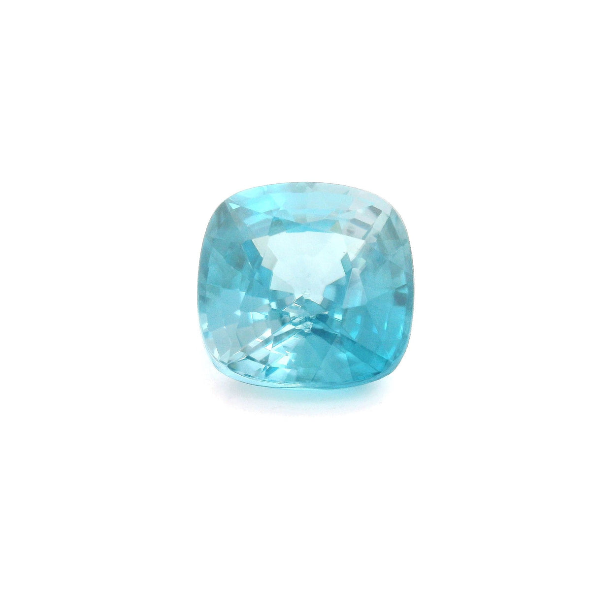 Cushion Blue Zircon 5.09ct loose gemstone