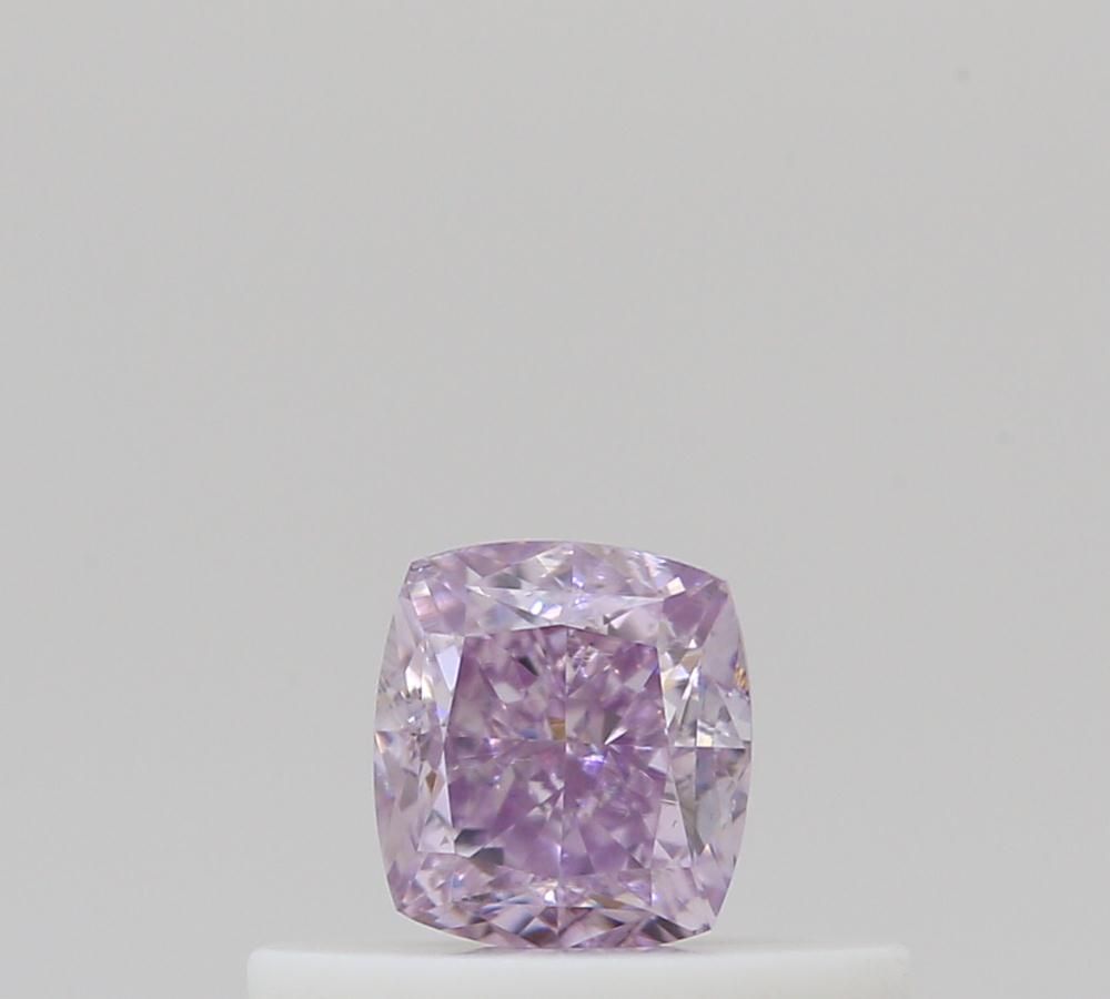 Cushion Fancy Pink Purple Natural Diamond 0.28ct SI1 loose diamond