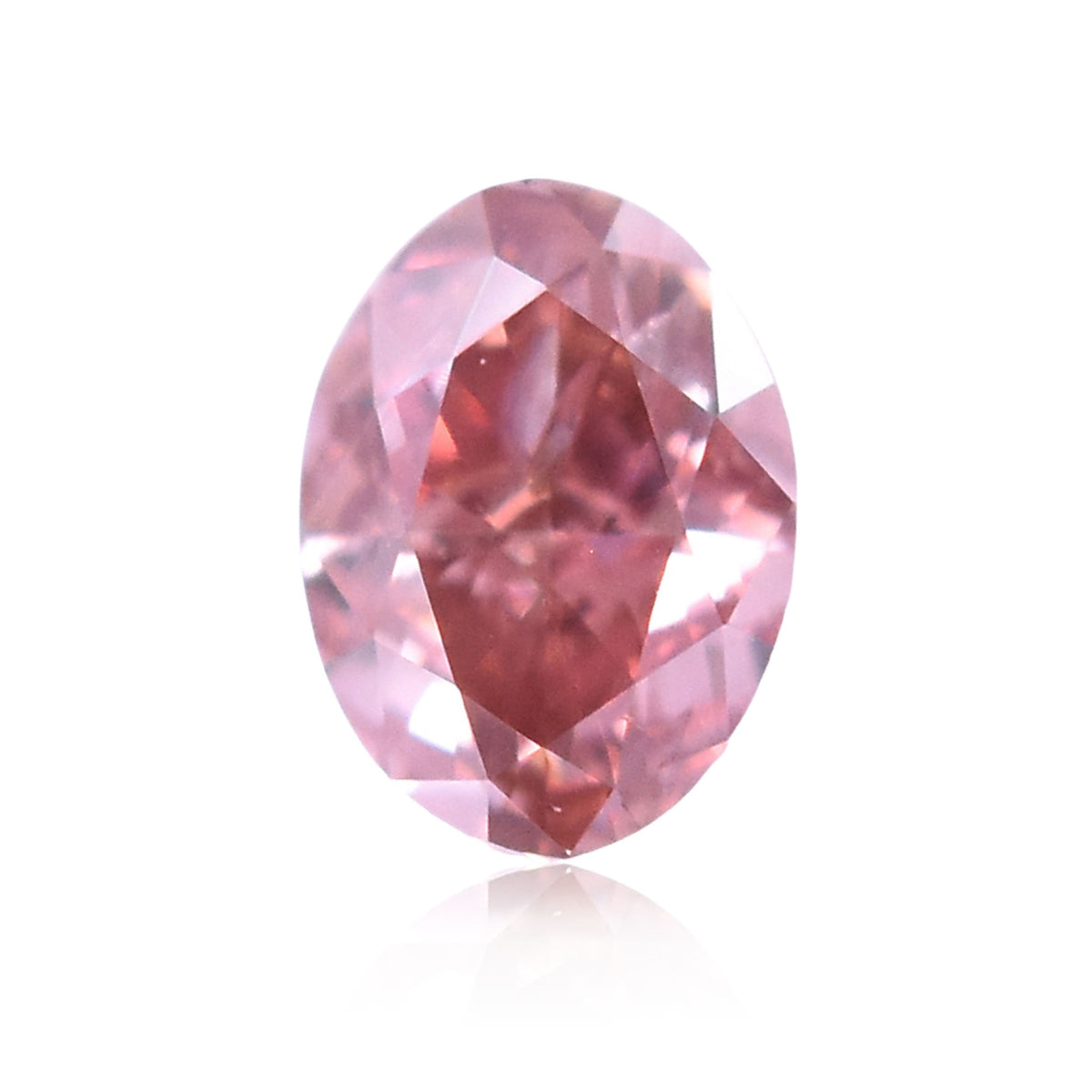 Oval Fancy Intense Pink Natural Diamond 0.16ct I1 loose diamond