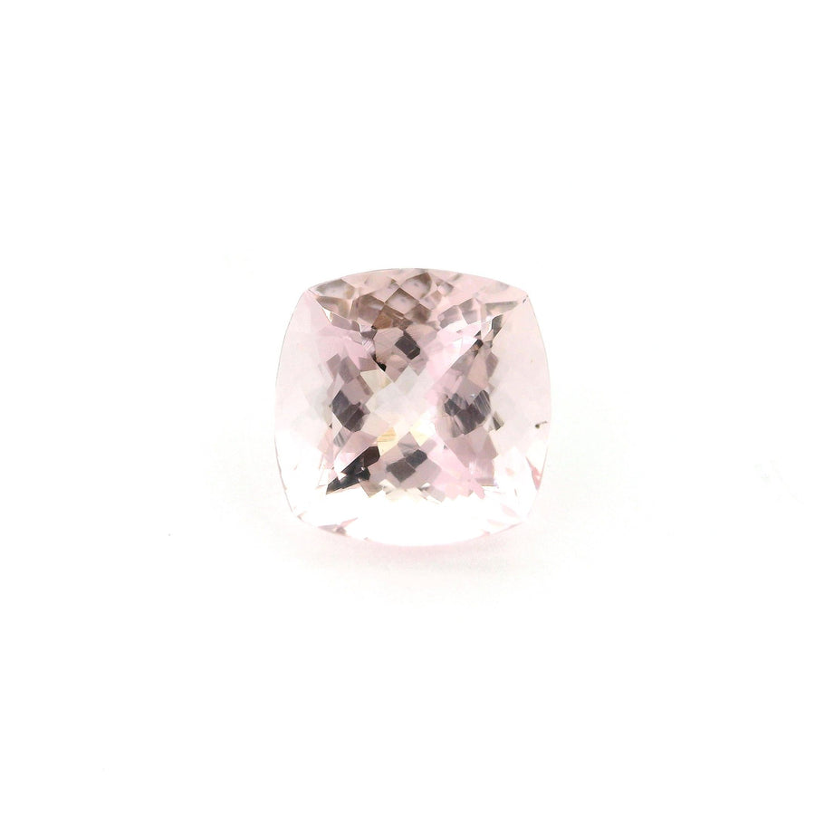 Cushion Pink Morganite 4.1ct loose gemstone