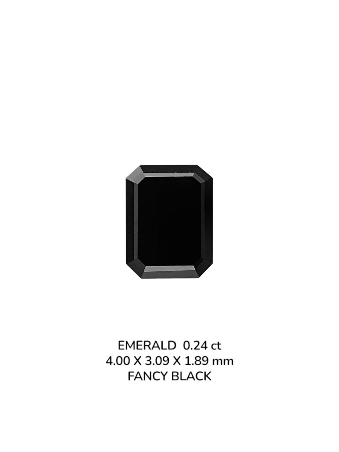 Emerald Fancy Black Natural Diamond 0.24ct VVS2 loose diamond