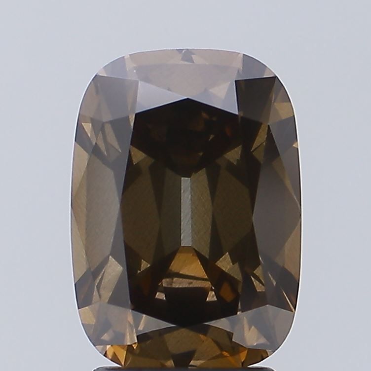 Cushion Fancy Brown Lab-grown Diamond 3.02ct SI2 loose diamond