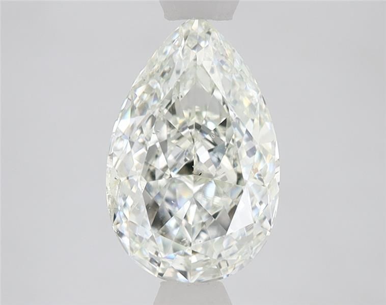 Pear Very Light Green Natural Diamond 1.8ct SI2 loose diamond