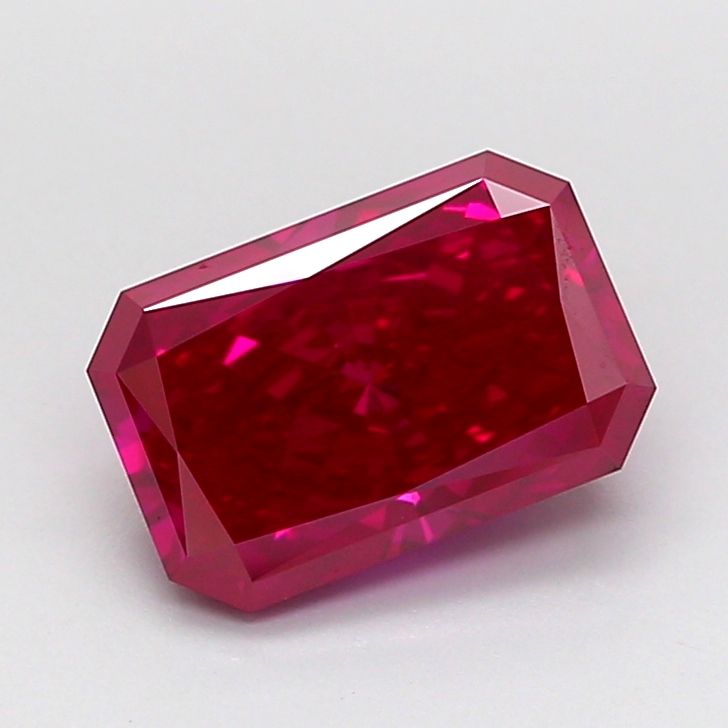 Radiant Fancy Vivid Pink Lab-grown Diamond 1.63ct VS1 loose diamond