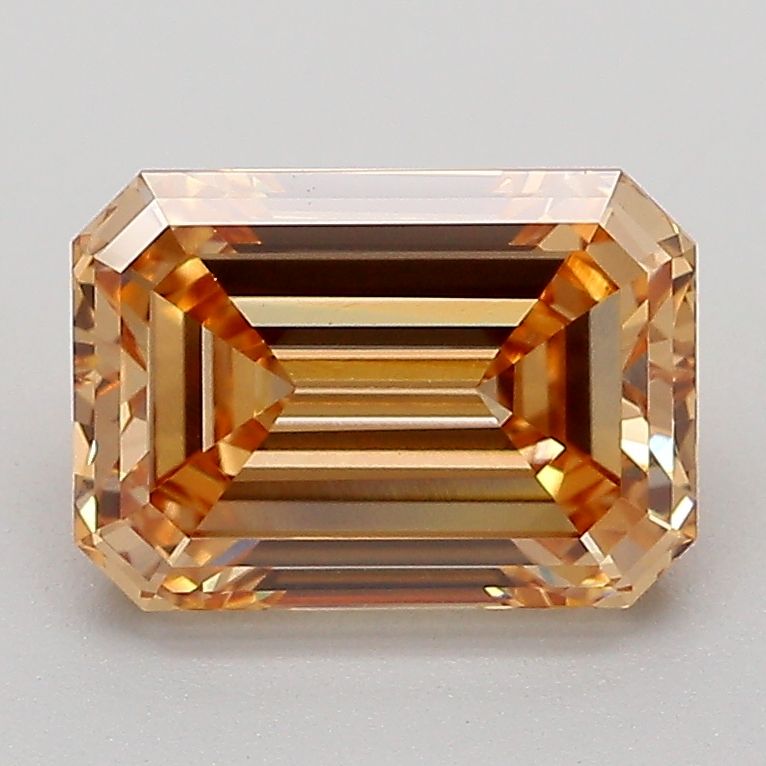 Emerald Fancy Light Yellowish Brown Lab-grown Diamond 2.08ct VVS2 loose diamond