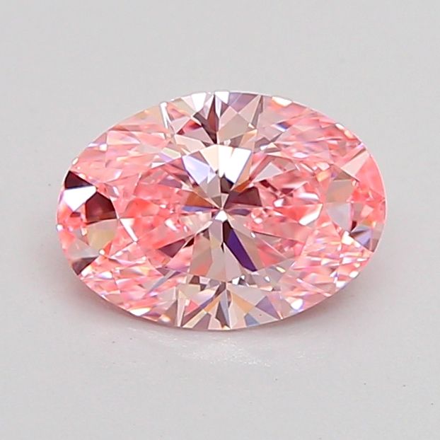 Oval Fancy Vivid Pink Lab-grown Diamond 1ct VVS2 loose diamond