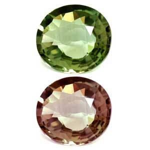 Oval Green Alexandrite 0.5ct loose gemstone