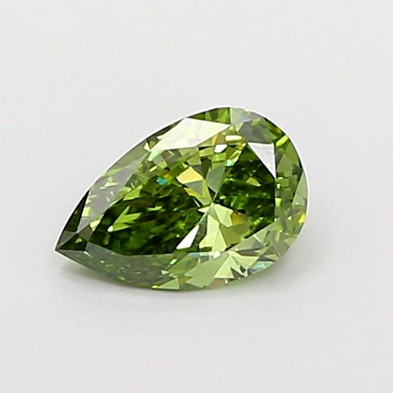 Pear Fancy Vivid Green Lab-grown Diamond 0.39ct VS1 loose diamond
