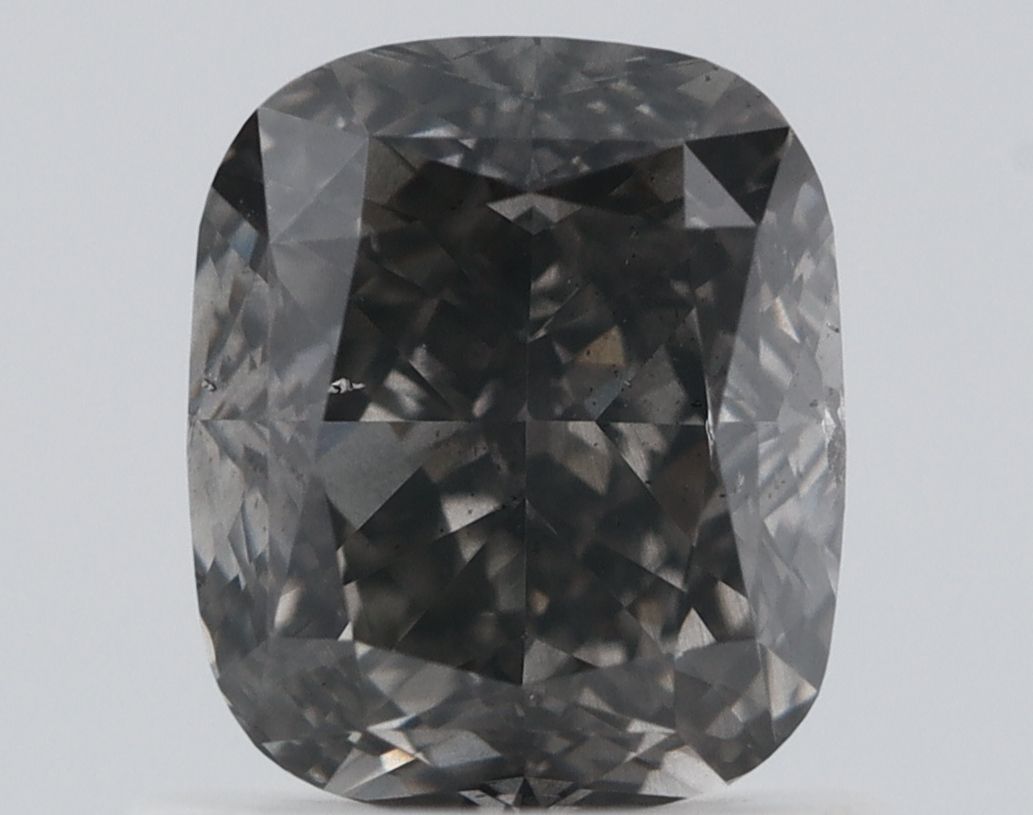 Cushion Fancy Dark Gray Natural Diamond 1.01ct I1 loose diamond