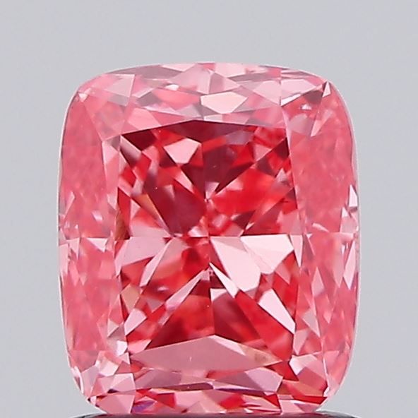 Cushion Fancy Vivid Pink Lab-grown Diamond 1.09ct VS2 loose diamond