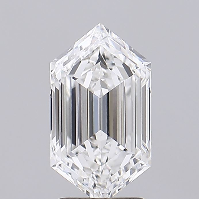 Hexagonal Lab-Grown Diamond 2.53ct E VVS1