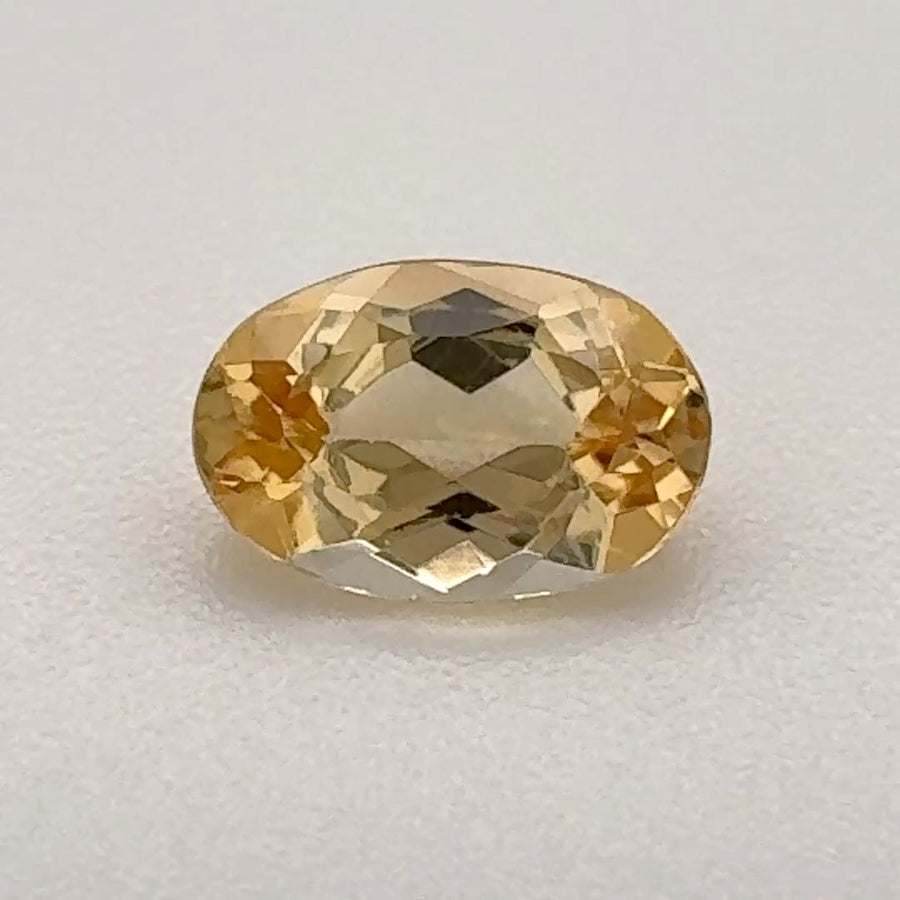 Oval Yellow Topaz 0.715ct loose gemstone