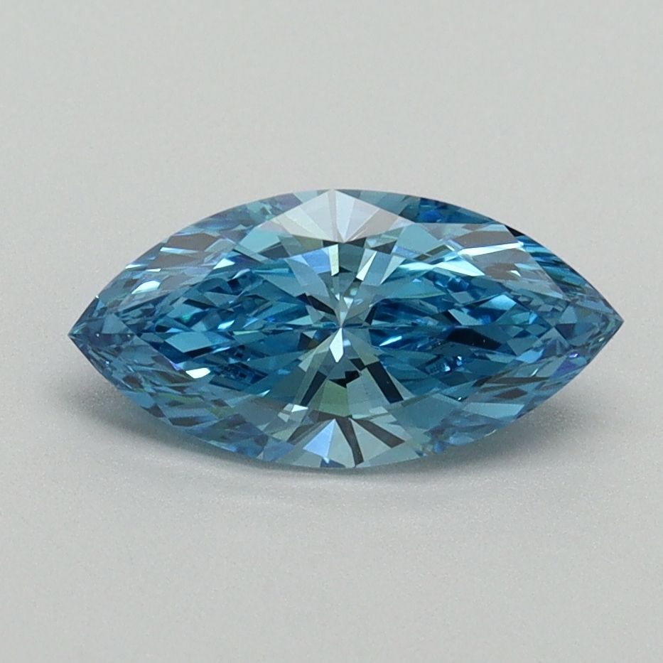 Marquise Fancy Vivid Blue Lab-grown Diamond 1.06ct VS2 loose diamond