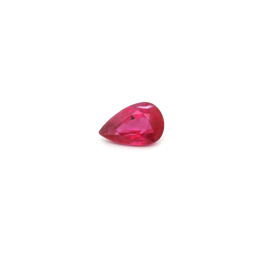 Pear Red Ruby 0.49ct loose gemstone