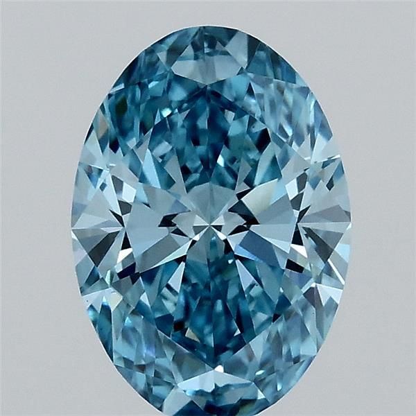 Oval Fancy Vivid Blue Lab-grown Diamond 1.31ct VS1 loose diamond