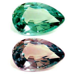 Pear Green Alexandrite 0.13ct loose gemstone