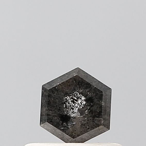 Hexagonal Salt And Pepper Natural Diamond 0.36ct VVS1 loose diamond