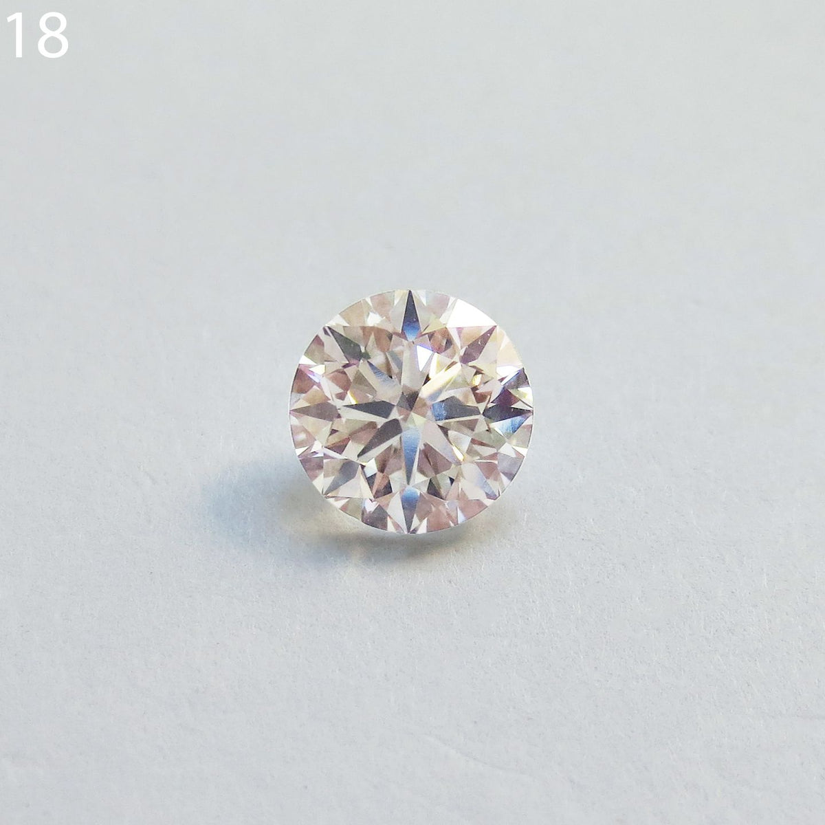 Round Faint Pink Natural Diamond 0.7ct VS2 loose diamond