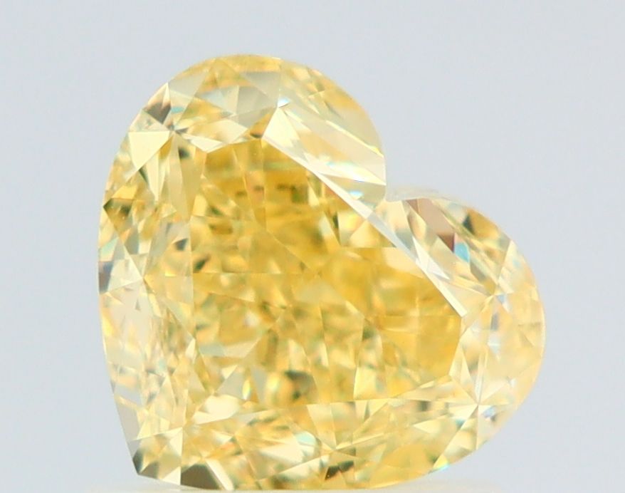 Heart Fancy Intense Yellow Natural Diamond 1.35ct VS1 loose diamond
