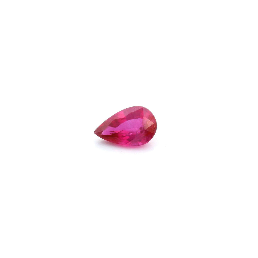 Pear Red Ruby 0.48ct loose gemstone