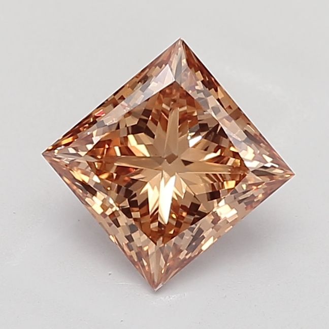 Princess Fancy Brown Lab-grown Diamond 3.08ct VS1 loose diamond