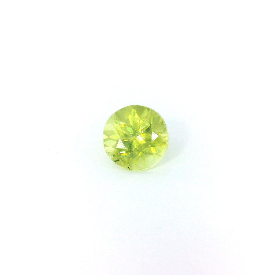 Round Green Sphene 1ct loose gemstone