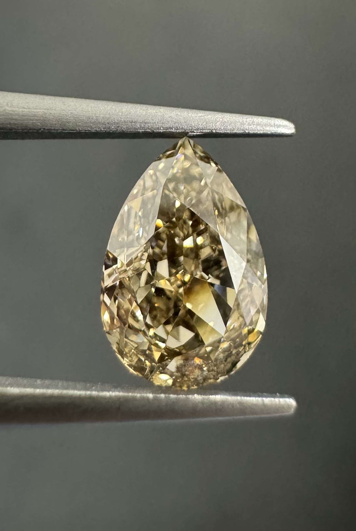Pear Brown Natural Diamond 1.07ct VS2 loose diamond
