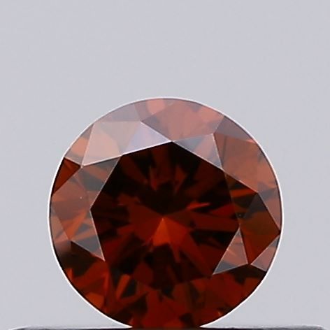 Round Fancy Deep Orange Lab-grown Diamond 0.27ct VS1 loose diamond