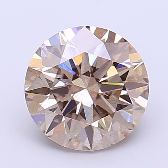 Round Fancy Light Brown Lab-grown Diamond 1.55ct SI1 loose diamond