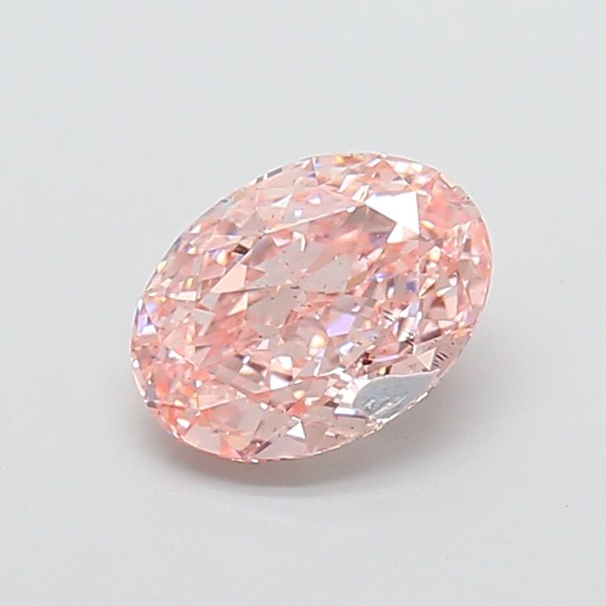 Oval Fancy Vivid Pink Lab-grown Diamond 1.81ct SI2 loose diamond