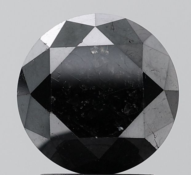Round Black Natural Diamond 2.66ct VVS2 loose diamond
