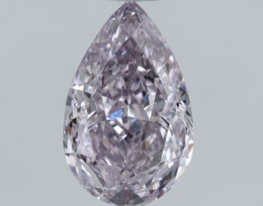 Pear Fancy Pink Purple Natural Diamond 0.61ct VS2 loose diamond