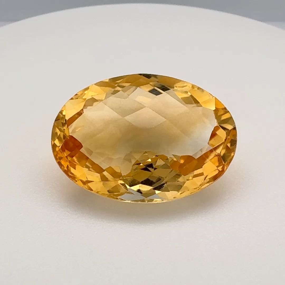 Oval Orange Citrine 10.655ct loose gemstone
